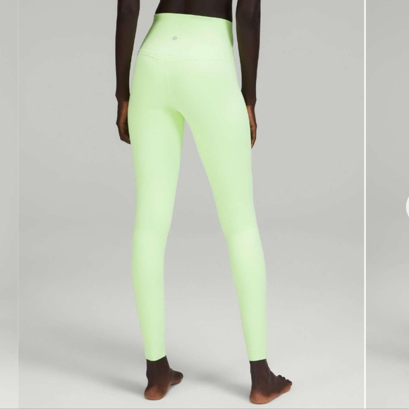 Lululemon Align High Rise Double Layer Faded Zap Highlighter Yellow - Picture 2 of 9